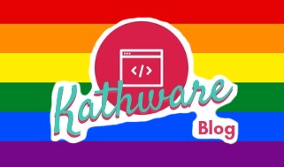 El logo del blog, con la bandera LGBT de fondo